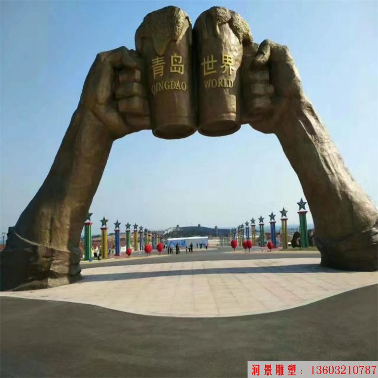 青岛世界铜雕塑 大型景观铜雕塑 青岛啤酒节铜雕塑